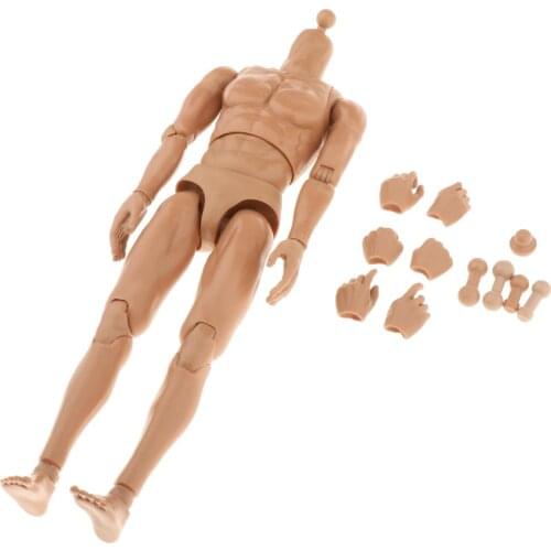 1:6 Action Figure Male Body Removable Joints 12" Action Man Narrow Shoulder