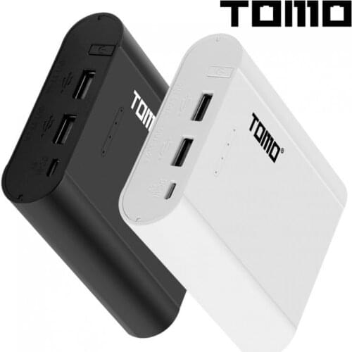TOMO P4 USB Li-ion Intelligent Battery Charger DIY Mobile Power Bank Case Support 4 x 18650 Batteries and Outputs for Phone