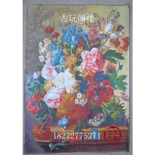 Chinese collection embroidery being in full flower diagram