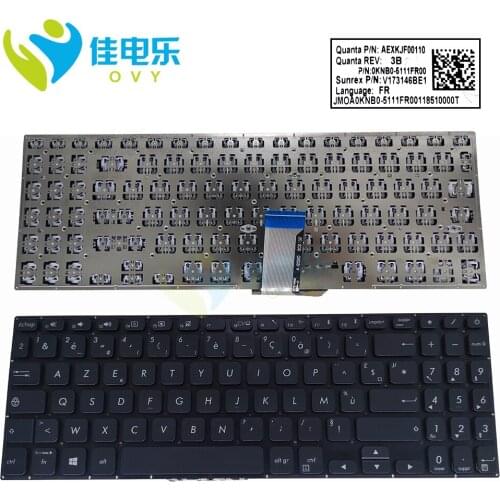 French computers keyboard for ASUS vivobook X521 keyboards FR azerty keycap X521FA X521IA X521JQ X521FL X521EA X521EQ V173146BE1