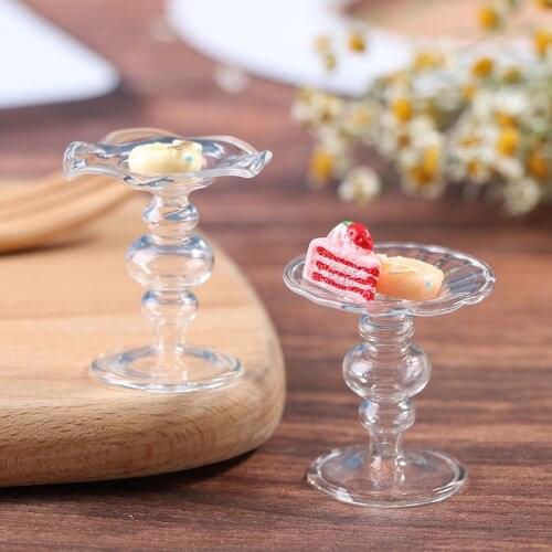 1:12 Dollhouse Miniature Cake Plate Tray Cake Fruit Dessert Tray Doll House Toy