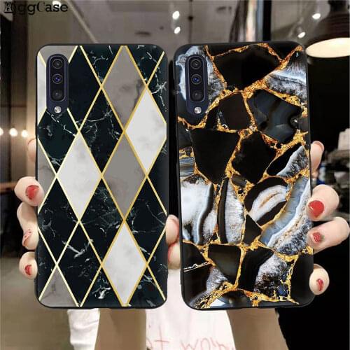 Marble geometric TPU Soft Silicone Back Cover Case For Samsung Galaxy A10 A20 A30 A40 A50 A70 A60 A9 A6 A8 Plus 2018 phone Cases