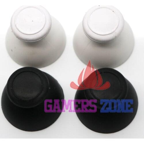 6PCS White Black Replacement Part Thumbstick Analog Stick Cap For Nintendo WII Controller