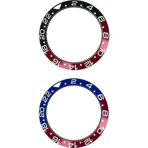 Watch Bezel Insert Ring 38mm for GMT Watch 40mm Casing Watch Accessories