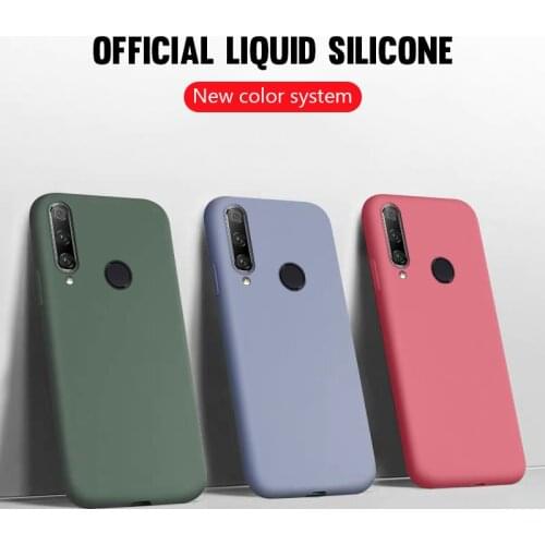 Luxury Soild Color Liquid Silicone tpu Case For Huawei Honor 20 9X 8X 10i P20 Lite P30 Pro P Smart 2019 Mate 30 20 10 Lite Cover
