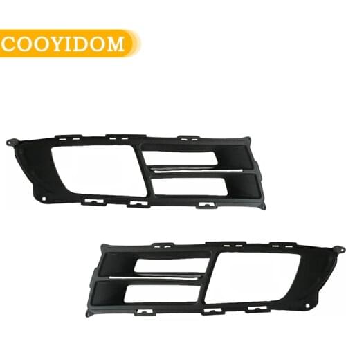 Car Front Bumper Fog Light Grill FogLight Open Vent Grille Intake Cover For KIA RIO JB 2005-2011Fog Lamp Grill Frame Panel Cover