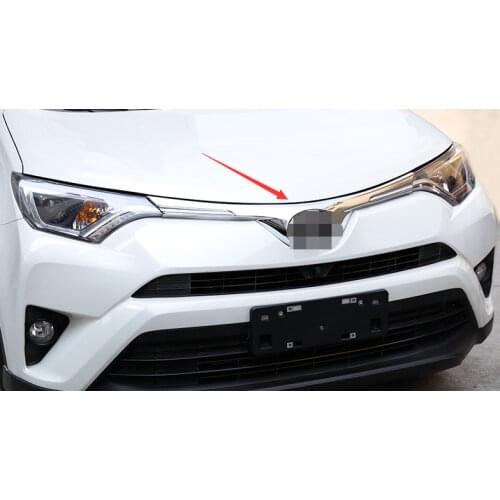 ABS Chrome Front Grille Grill Trim Cover Molding For Toyota RAV4 2016-2018