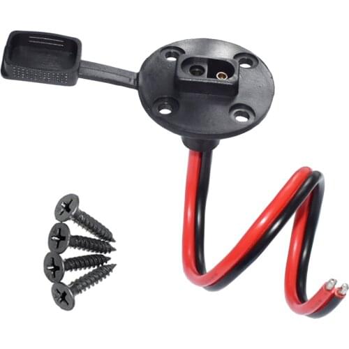 Solar Weatherproof SAE Socket Sidewall Port, SAE Quick Cable Connect Solar Panel Mount for Motorcycle Generator Battery Charger