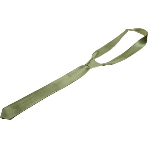 Unisex Casual Necktie Skinny Slim Narrow Neck Tie -light green