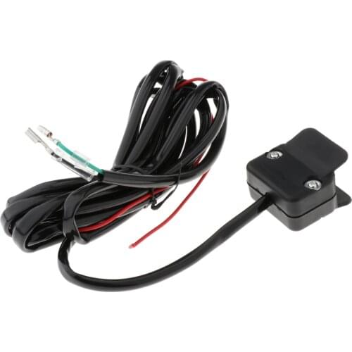 Professional 12V Winch Solenoid Relay with Winch Rocker Thumb Switch for ATV, High quality Spare Parts