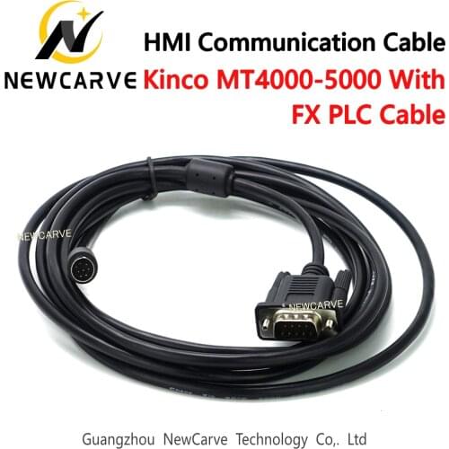 Kinco MT4000/5000 HMI touch screen connect FX model PLC cable communication between the PLC and HMI NEWCARVE