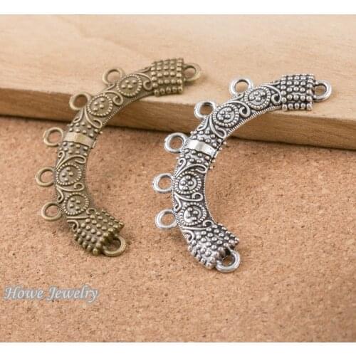 28pcs Vintage connector charm Fit earring Bracelets Necklace DIY Metal Jewelry Making D027