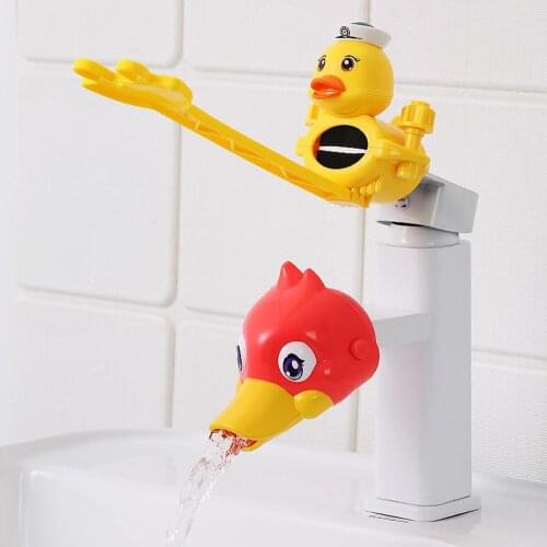 Water Tap Childrens Sink Extender Baby Hand Washing Faucet Extension Extension Spout Artifact Water Pipe Splash-proof Cartoon