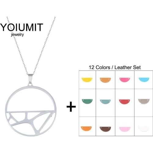 Cremo Charm Pendant Necklace For Women Stainless Steel Necklace Women Pendants Argent Charm 3d Interchangeable Leather Jewelry
