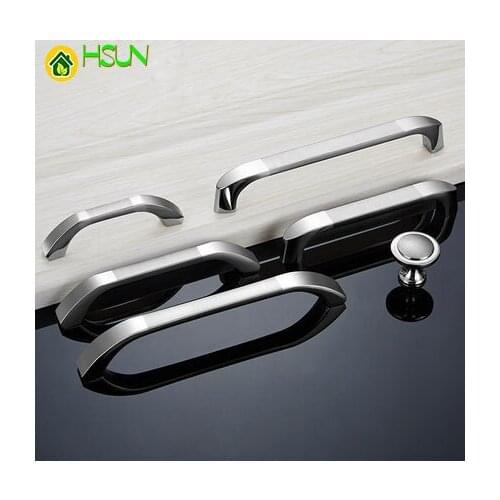 2Pcs Modern simple American handle European cabinet drawer chest door handle invisible dark single-hole hardware