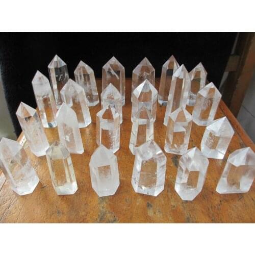 23 NATURAL TRANSPARENT SMOKY QUARTZ CRYSTAL POINT HEALING 1110g