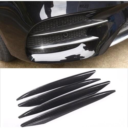 4pcs ABS Chrome Front Fog Lamp Cover Trim For Mercedes Benz E Class W213 E200 E300 2016 2017 2018 2019 E43 AMG Car Accessories
