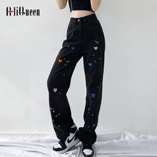 Широкие джинсы AliQueen China At AliExpress