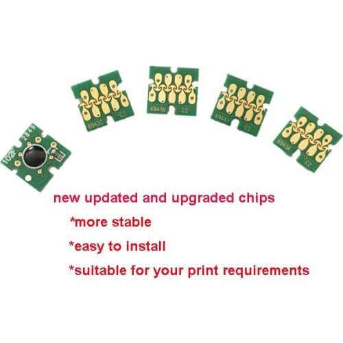 CISSPLAZA 5x T6941 T6942 T6943 T6944 T6945 one time Chip compatible For epson SureColor T3000 T3070 T5070 T7070 T3200 printer