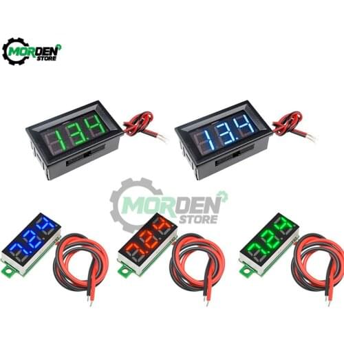 DC2.5-30V/DC4.5V-30V Digital Voltmeter LED Display DC Volt Meter Voltage Tester Volt Detector Voltmeter Module 0.56“/0.28