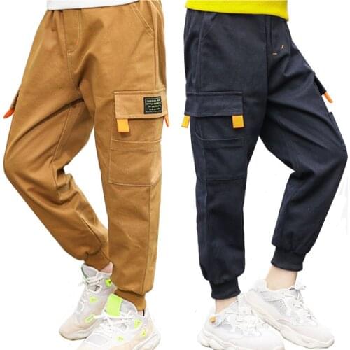 Kids Boys Pants 2020 Spring/Autumn Korean Style Children Leisure Trosuers Pants For Teen Boys 3-15 Years Wear TX160