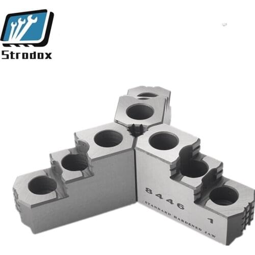 Hydraulic hard claw chuck powerful 5/6/8/10/12 inches Standard hydraulic hard claw hydraulic jaws hydraulic hard claw chuck HJ