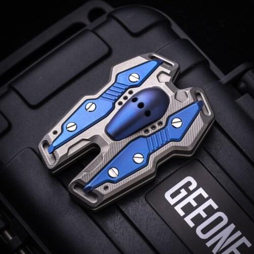 Fingertip pop it Stress relief toys Novel metal a birthday present EDC Push Card Pop Card top Spinning Fidgets Decompression