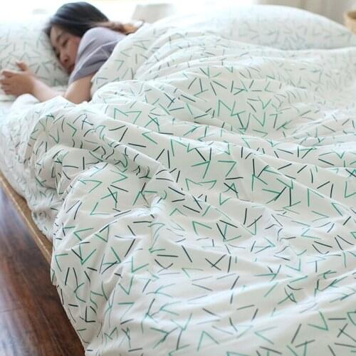 Twill 100%Cotton Geometric Line Brief comfortable bedding set duvet cover set bed sheet/duvet cover quilt cover /pillow cases