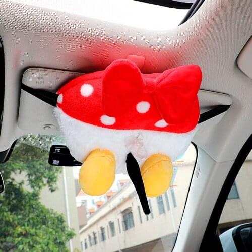 Car Tissue Box Cute Cartoon Mouse Plush Wholesale Warm Winter Hanging Creative Lovely Interior Handrails Boxs