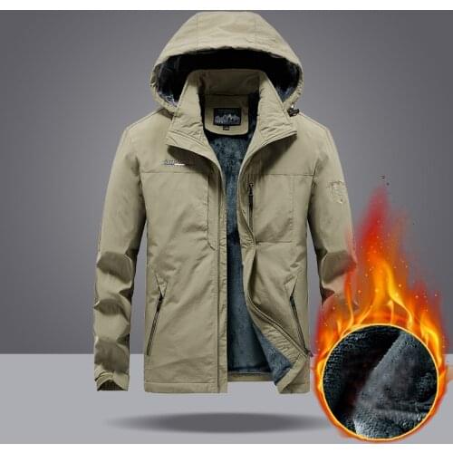 Mens jacket Outdoor Soft Shell Fleece Mens And Womens Windproof Waterproof Breathable And Thermal Three In One Youth Hooded