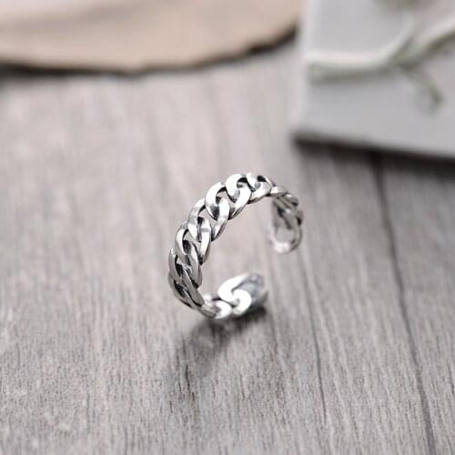 New Charming Big Chains Finger Ring for Women Vintage Boho Knuckle Party Rings Gothic Punk Jewelry Gifts for Girls 2020