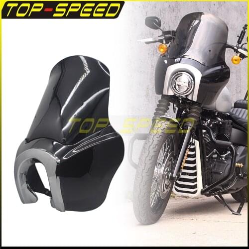 Custom Headlight Fairing 5.75" Front Head Lamp Light Fairing Mask for Harley Softail Street Bob FXBB Standard FXST 2018-2021