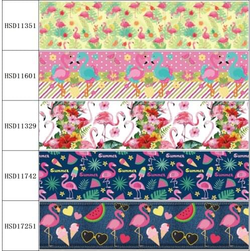 22MM 25MM 38MM 50MM 75mm Printed Pattern on Grosgrain Ribbon for diy ribbon