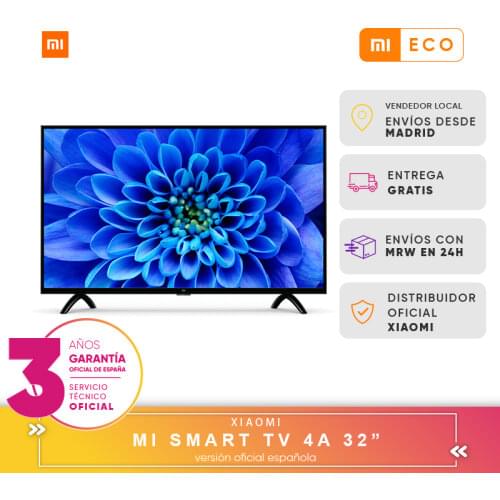 Xiaomi Mi Smart TV 4A 32 inch 1.5GB 8GB 64-bit Quad Core Android 9,0 HD TV WIFI version Spanish guarantee official