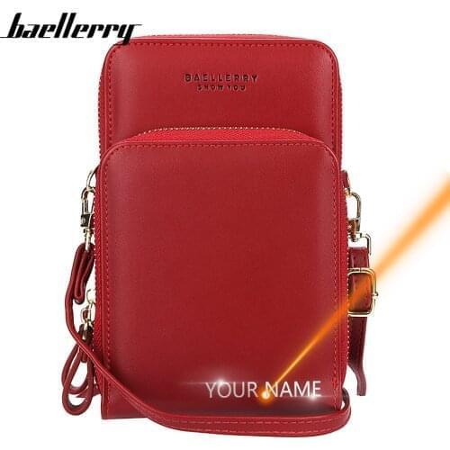 Customized Women Messenger Bags Name Engraving Quality Mini Female Bags Phone Pocket Women Bags Fashion Small Bags For Girl