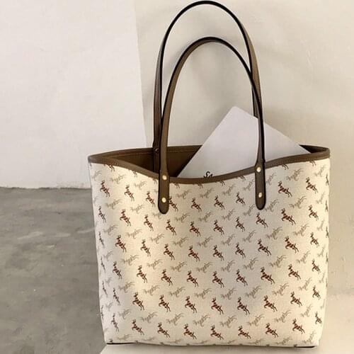 Tote bag luxury anime print fashion and large capacity tote bags for women big shipping shoulder bag