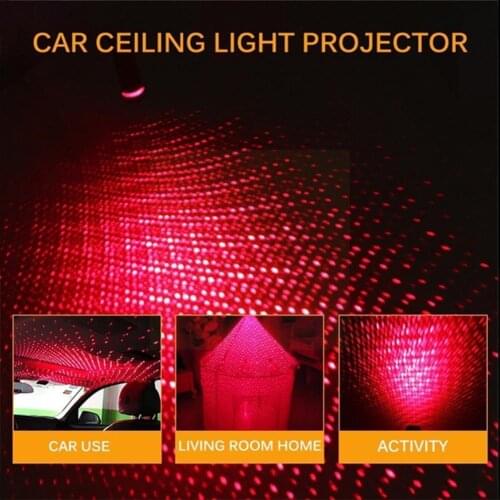 USB Car Roof Starry Sky LED Light Indoor Atmosphere Ceiling Atmospheric Projector Party Bedroom Car Home Decoration Decor N9L4
