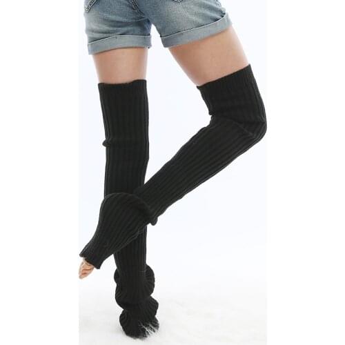 1 Pair Winter Warm Dance Leg Warmers Adult Extra Long Thigh High Knitted Dance Ballet Sock Women Men Legwarmers