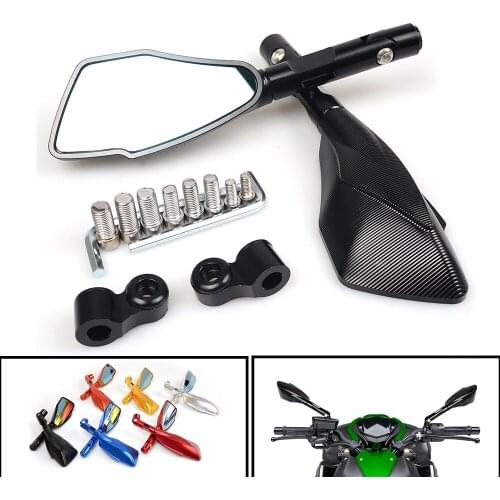 Universal M8 M10 CNC Aluminum motorcycle rearview Side mirror For Kawasaki VERSYS 650 ER6N 250r z650 Honda XADV 750 CBR600F