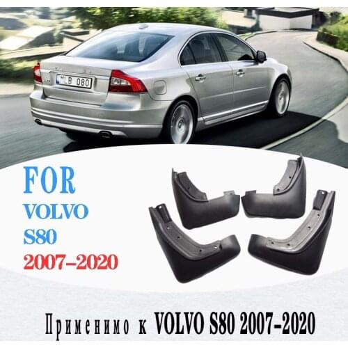 For volvo s80 Mud flaps mudguards fender for S80 Mud flap splash Guard Fenders Mudguard car accessories Front Rear 4 pcs