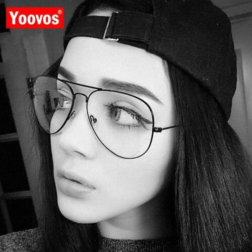 Yoovos Classic Glasses Frame Women 2021 Blue Light Glasses Women Luxury Eyeglasses Retro Brand Eyewear Vintage Lentes De Mujer