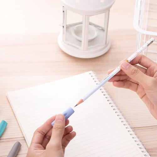Protective Sleeve Cap Stationery Pencil Children School Supplies Rubber Stationery For Kids Eraser Kawaii Erasers For Kids
