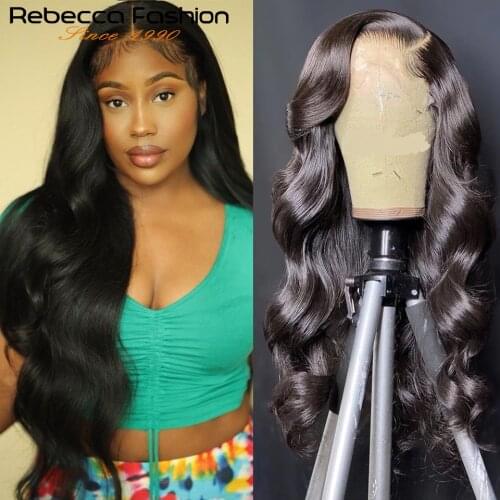 4X4 Lace Closure Wig Loose Deep Wave 13X4 Lace Front Human Hair Wigs Remy Malaysian Loose Wave Lace Frontal Wig Pre-Plucked 150