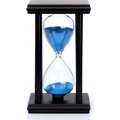 5/15/30 Minutes Hourglass Wooden Hour Glass Sand Timer Clock Sandglass Tea Timers Crystal Craft Birthday Xmas Gift