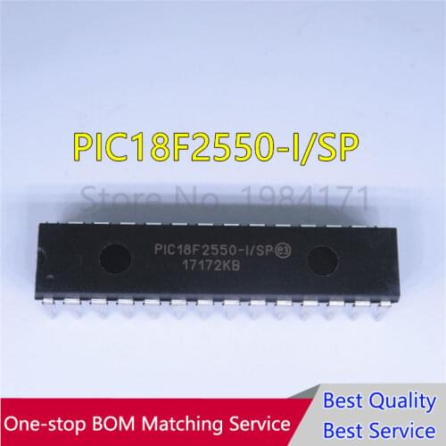 10pcs PIC18F2550-I/SP PIC18F2550 DIP28 New