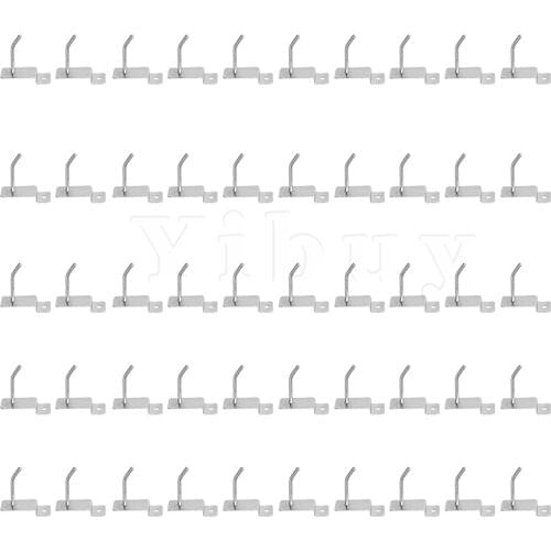 50 x Slatwall Single Hook Pin Display Tool Fitting Prong Hanger 4x50mm