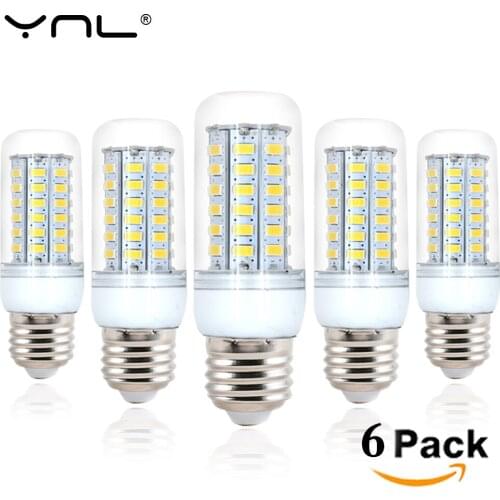 6pcs YNL LED Lamp E27 220V 24 36 48 56 69 LEDs SMD5730 Bombillas lamparas Lampada de LED Light Bulb Ampoule Lighting