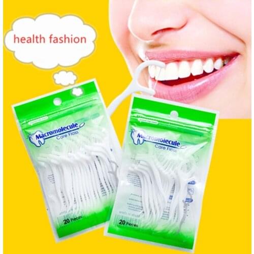 60/40/20pcs Dental Floss Stick for After Dinner Tooth Picks Teeth Safety Toothpicks Stick Flosser Interdental Brush Oral Care
