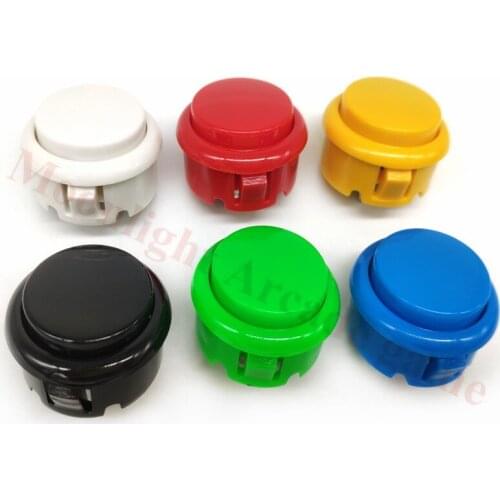 Free shipping 100pcs OEM 30mm push button copy sanwa push button DIY Arcade fighting game kit
