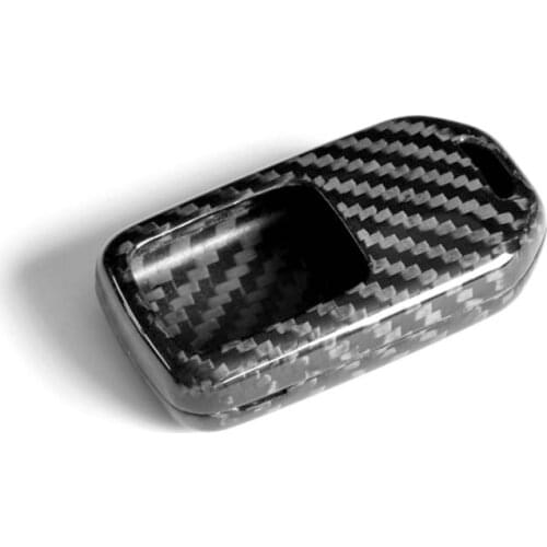 For Honda For Fit For Civic For HR-V CRV Odyssey Accord 2013-2019 Carbon Black Car Styling Remote Smart Key Cover Fob Case Shell